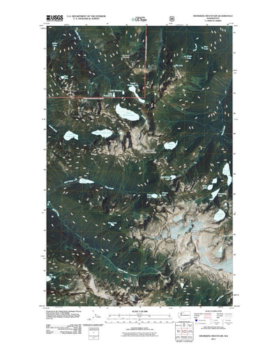 United States Geological Survey Snowking Mountain, WA (2011, 24000-Scale) digital map