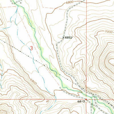 United States Geological Survey Snowline, MT (1968, 24000-Scale) digital map