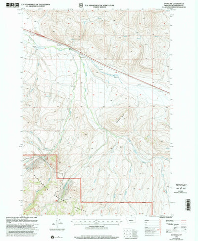 United States Geological Survey Snowline, MT (1997, 24000-Scale) digital map