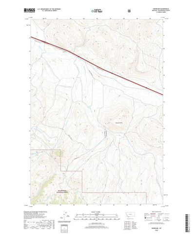 United States Geological Survey Snowline, MT (2020, 24000-Scale) digital map