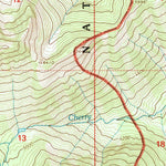 United States Geological Survey Snowshoe Peak, MT (1997, 24000-Scale) digital map