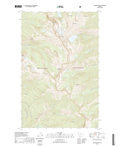 United States Geological Survey Snowshoe Peak, MT (2020, 24000-Scale) digital map