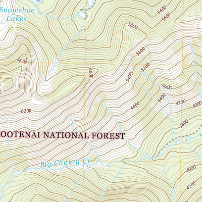 United States Geological Survey Snowshoe Peak, MT (2020, 24000-Scale) digital map