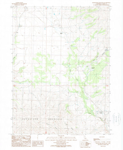 United States Geological Survey Snowstorm Mountain, CA (1989, 24000-Scale) digital map