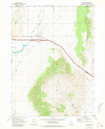 United States Geological Survey Snowville, UT (1968, 24000-Scale) digital map