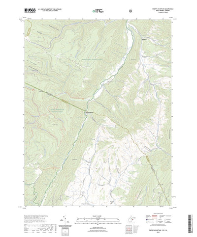 United States Geological Survey Snowy Mountain, WV (2023, 24000-Scale) digital map