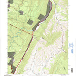 United States Geological Survey Snowy Mountain, WV-VA (1995, 24000-Scale) digital map