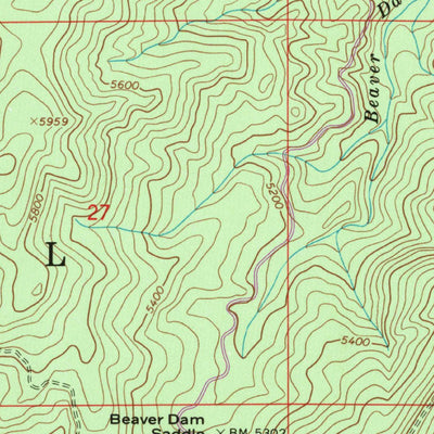 United States Geological Survey Snowy Summit, ID (1966, 24000-Scale) digital map