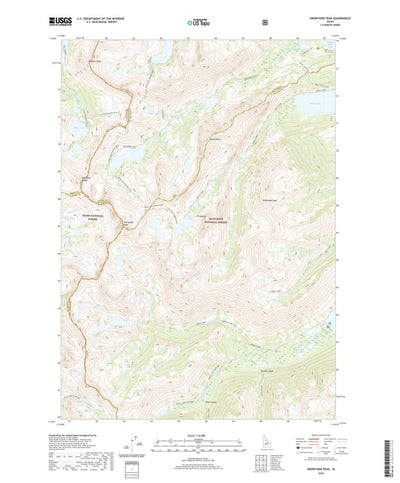 United States Geological Survey Snowyside Peak, ID (2020, 24000-Scale) digital map