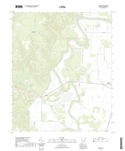 United States Geological Survey Snyder, AR (2020, 24000-Scale) digital map