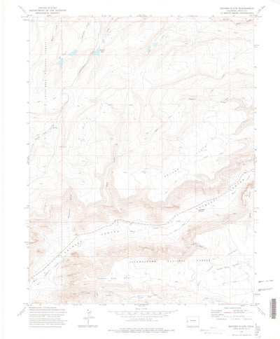 United States Geological Survey Snyder Flats, CO (1972, 24000-Scale) digital map