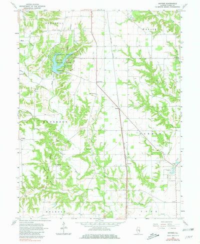 United States Geological Survey Snyder, IL (1964, 24000-Scale) digital map