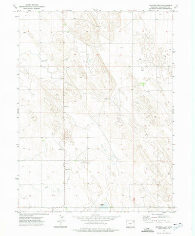 United States Geological Survey Snyder Lake, CO (1972, 24000-Scale) digital map