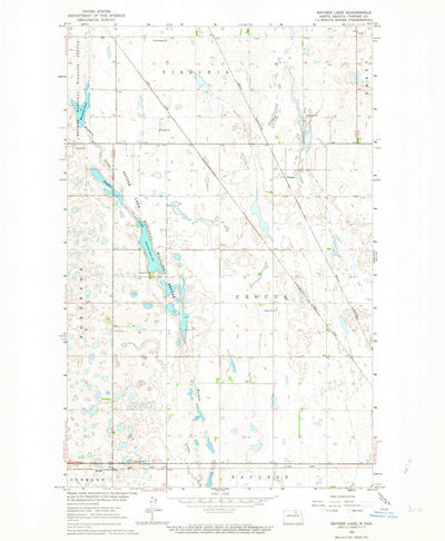 United States Geological Survey Snyder Lake, ND (1962, 24000-Scale) digital map