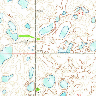 United States Geological Survey Snyder Lake, ND (1962, 24000-Scale) digital map