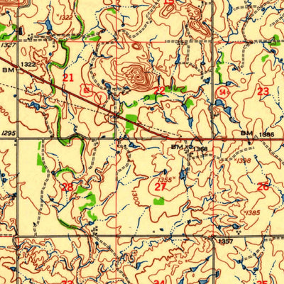 United States Geological Survey Snyder, OK (1956, 62500-Scale) digital map