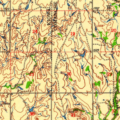 United States Geological Survey Snyder, OK (1956, 62500-Scale) digital map