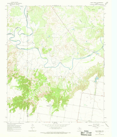 United States Geological Survey Soap Creek, TX (1966, 24000-Scale) digital map