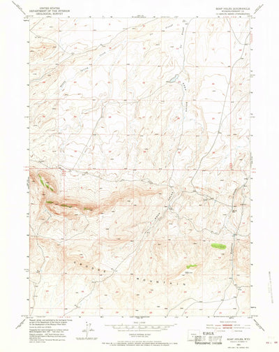 United States Geological Survey Soap Holes, WY (1951, 24000-Scale) digital map