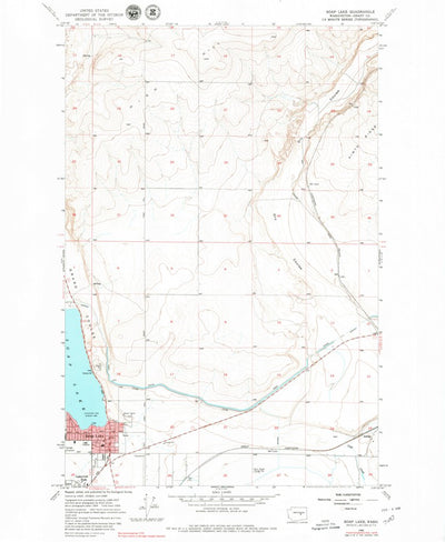 United States Geological Survey Soap Lake, WA (1956, 24000-Scale) digital map