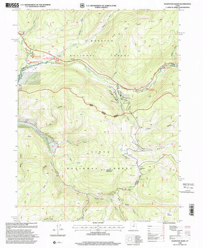 United States Geological Survey Soapstone Basin, UT (1998, 24000-Scale) digital map