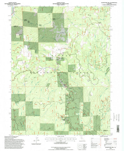 United States Geological Survey Soapstone Hill, CA (1994, 24000-Scale) digital map