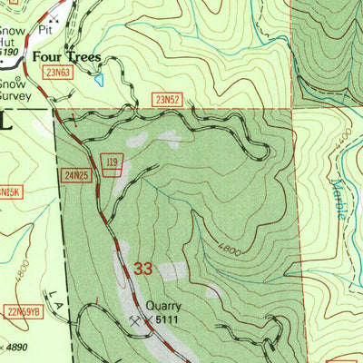 United States Geological Survey Soapstone Hill, CA (1994, 24000-Scale) digital map