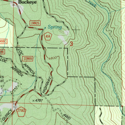United States Geological Survey Soapstone Hill, CA (1994, 24000-Scale) digital map