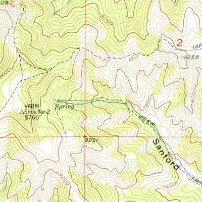 United States Geological Survey Soapy Dale Peak, WY (1956, 24000-Scale) digital map