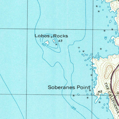 United States Geological Survey Soberanes Point, CA (1995, 24000-Scale) digital map