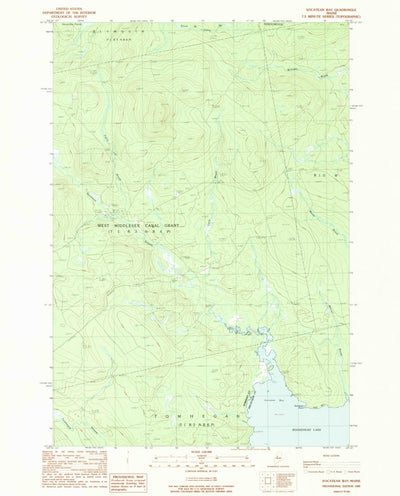 United States Geological Survey Socatean Bay, ME (1989, 24000-Scale) digital map