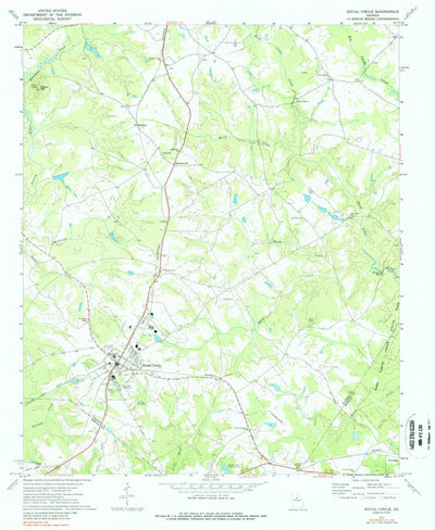 United States Geological Survey Social Circle, GA (1971, 24000-Scale) digital map