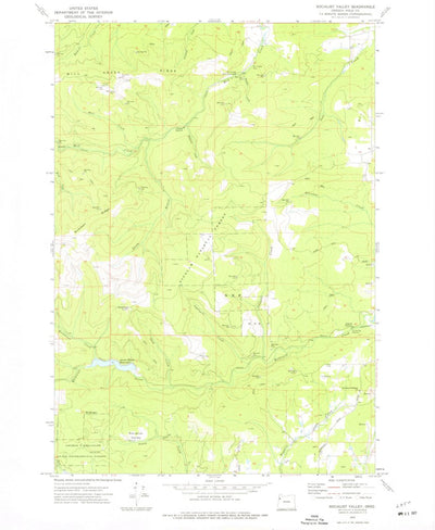 United States Geological Survey Socialist Valley, OR (1973, 24000-Scale) digital map