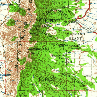United States Geological Survey Socorro, NM (1958, 250000-Scale) digital map