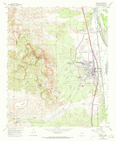 United States Geological Survey Socorro, NM (1959, 24000-Scale) digital map