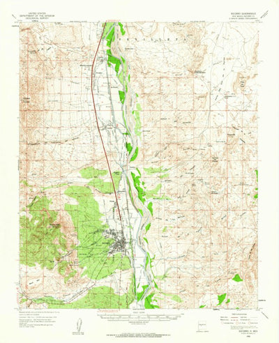 United States Geological Survey Socorro, NM (1959, 62500-Scale) digital map