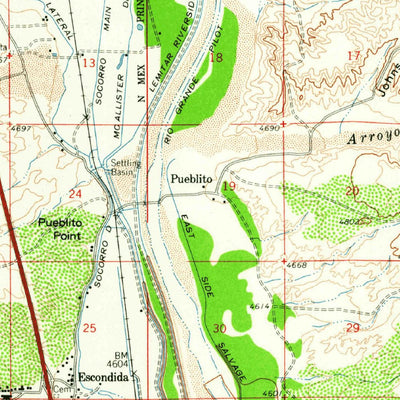 United States Geological Survey Socorro, NM (1959, 62500-Scale) digital map