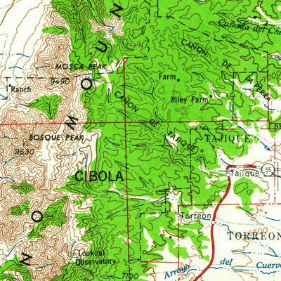 United States Geological Survey Socorro, NM (1962, 250000-Scale) digital map