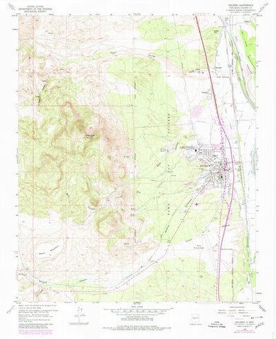 United States Geological Survey Socorro, NM (1979, 24000-Scale) digital map