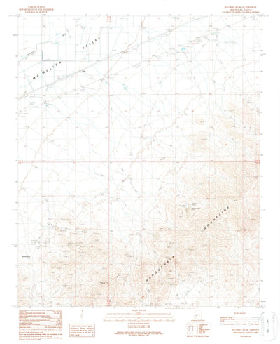United States Geological Survey Socorro Peak, AZ (1989, 24000-Scale) digital map