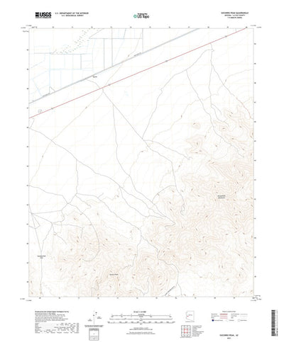 United States Geological Survey Socorro Peak, AZ (2021, 24000-Scale) digital map