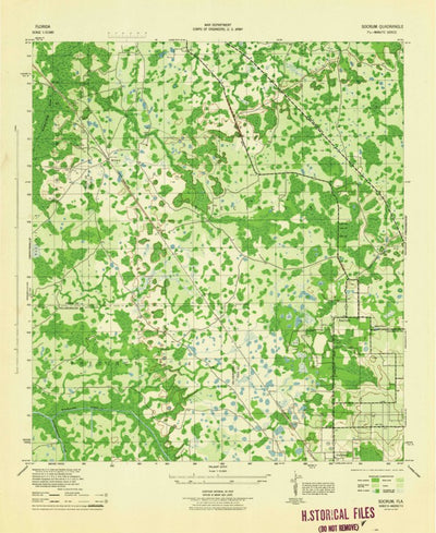 United States Geological Survey Socrum, FL (1944, 31680-Scale) digital map