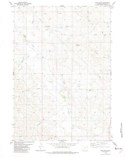 United States Geological Survey Soda Butte, WY (1982, 24000-Scale) digital map