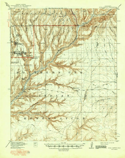 United States Geological Survey Soda Canyon, CO (1915, 62500-Scale) digital map