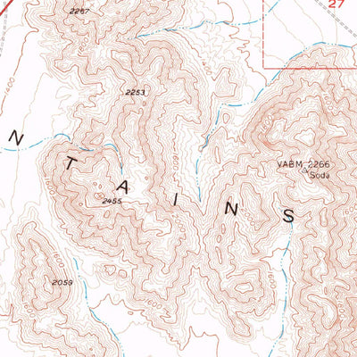 United States Geological Survey Soda Lake, CA (1956, 62500-Scale) digital map