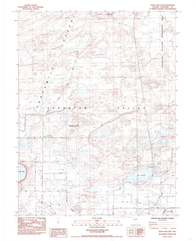 United States Geological Survey Soda Lake East, NV (1985, 24000-Scale) digital map