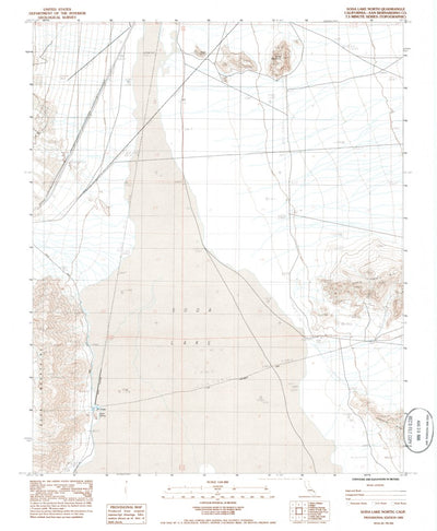United States Geological Survey Soda Lake North, CA (1983, 24000-Scale) digital map