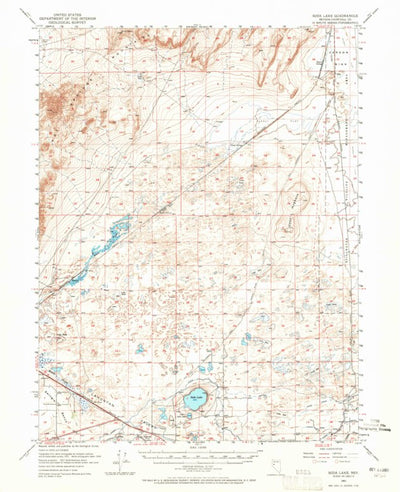 United States Geological Survey Soda Lake, NV (1951, 62500-Scale) digital map