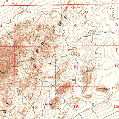 United States Geological Survey Soda Lake, NV (1951, 62500-Scale) digital map