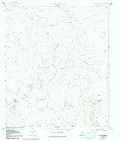 United States Geological Survey Soda Lake NW, TX (1967, 24000-Scale) digital map